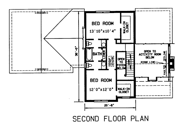 upper floor house blueprint
