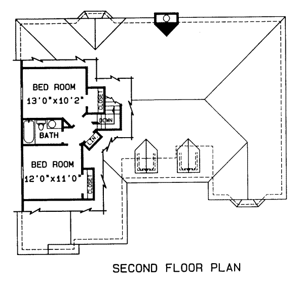 upper floor house blueprint