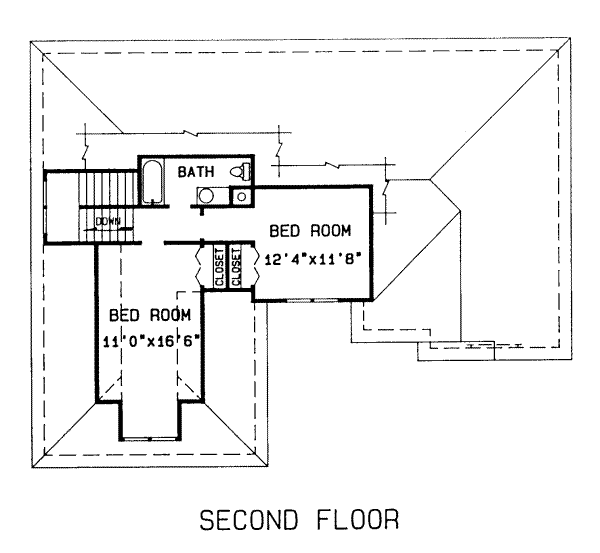 upper floor house blueprint