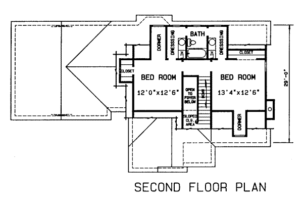 upper floor house blueprint