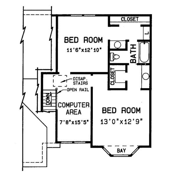 upper floor house blueprint