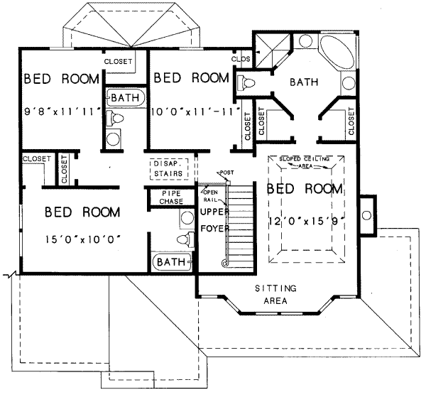 upper floor house blueprint