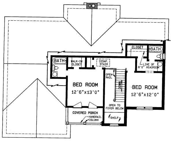 upper floor house blueprint