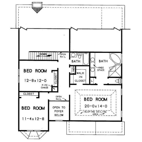 upper floor house blueprint