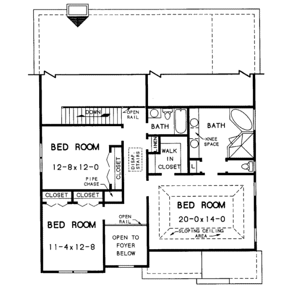 upper floor house blueprint