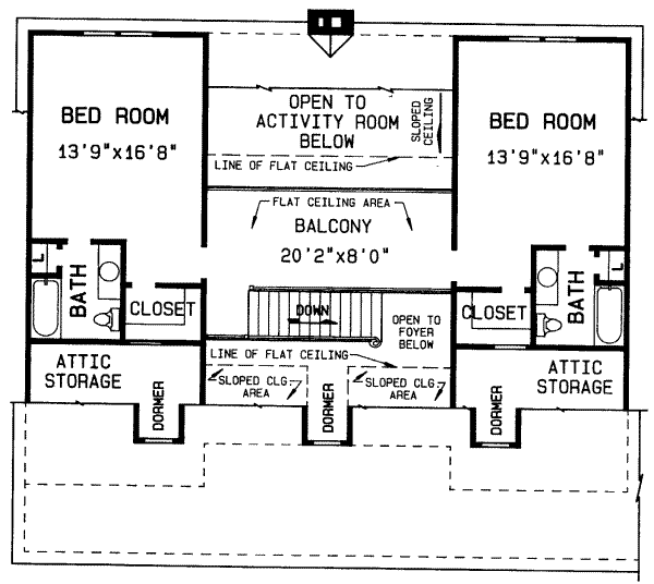 upper floor house blueprint