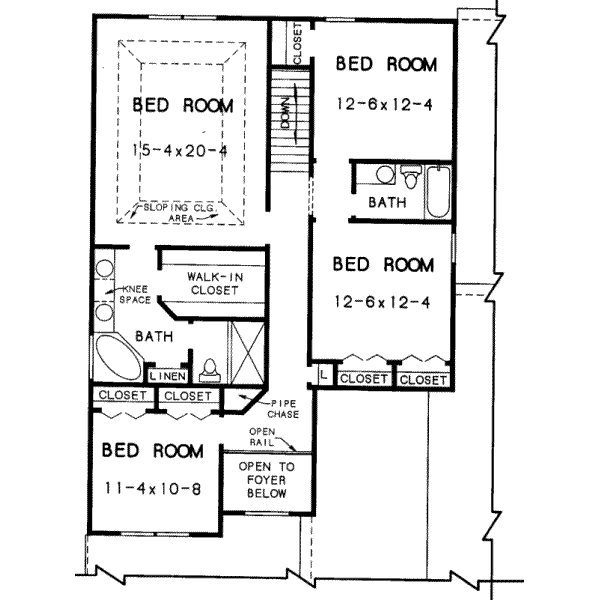 upper floor house blueprint