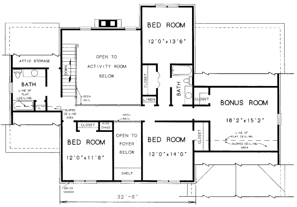 upper floor house blueprint