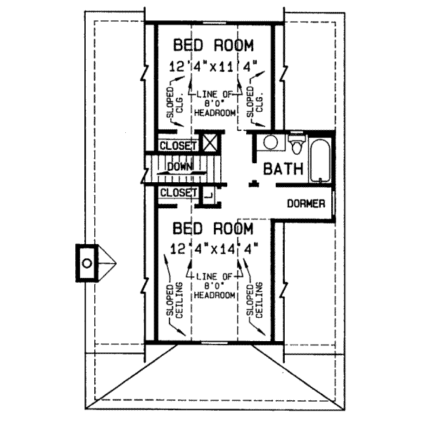 upper floor house blueprint