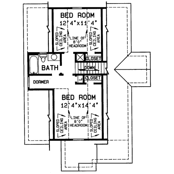 upper floor house blueprint