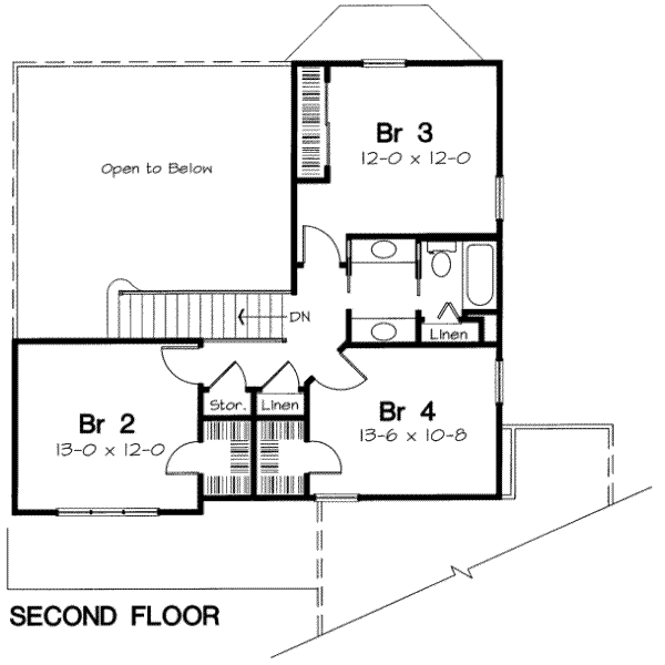 upper floor house blueprint