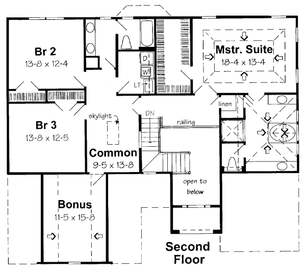 upper floor house blueprint