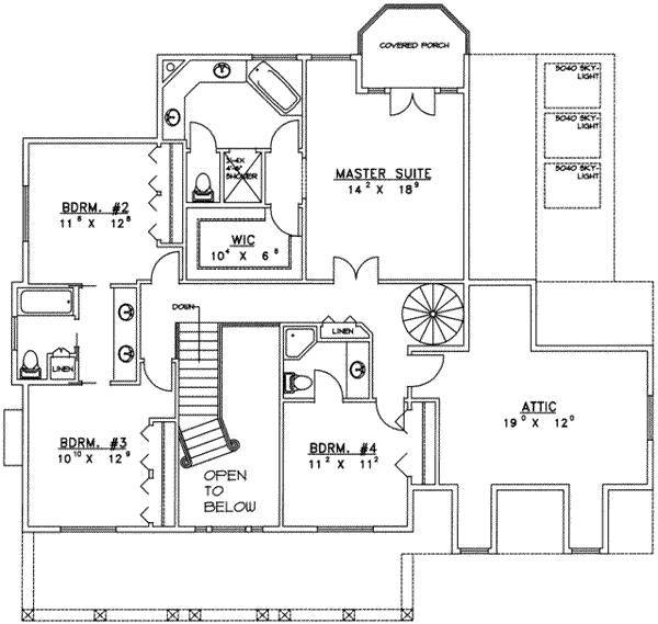 upper floor house blueprint