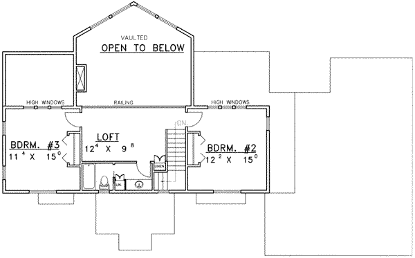 upper floor house blueprint