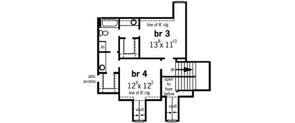 upper floor house blueprint