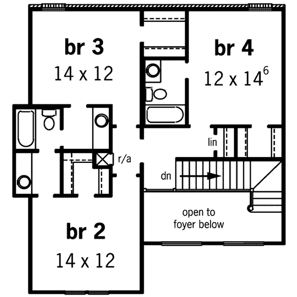 upper floor house blueprint