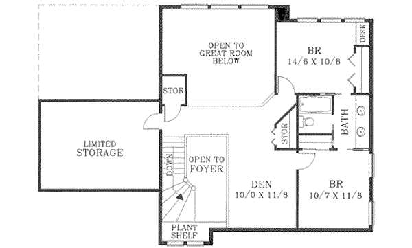 upper floor house blueprint
