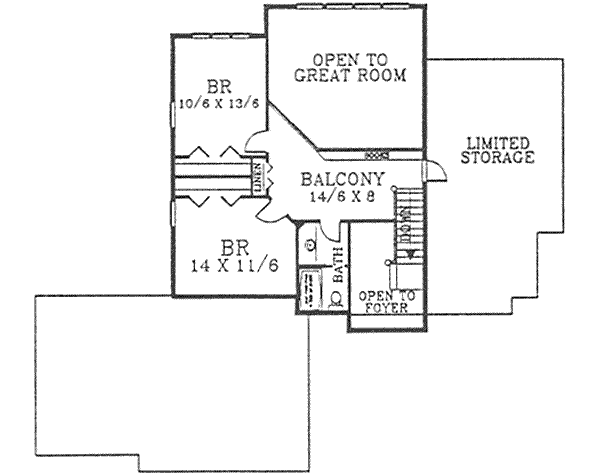 upper floor house blueprint