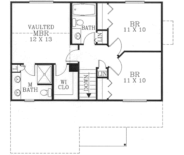 upper floor house blueprint