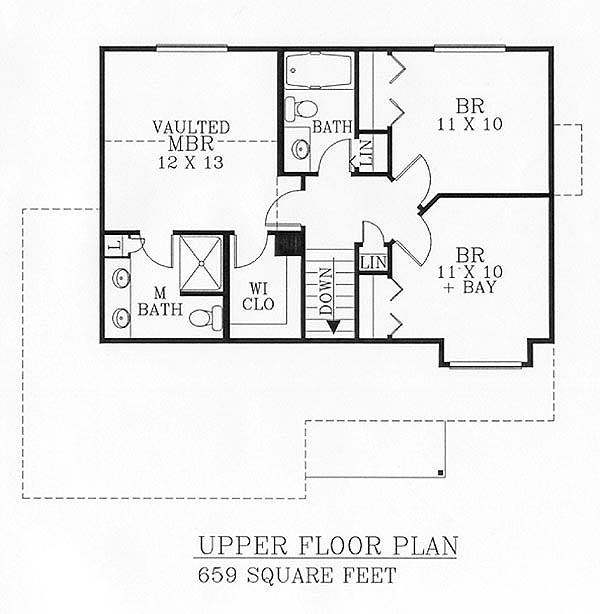 upper floor house blueprint