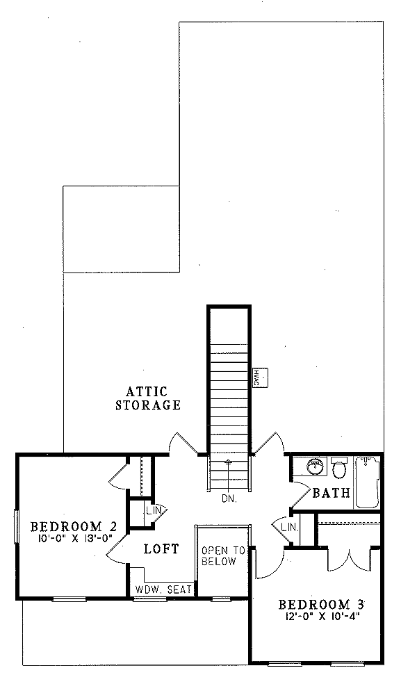 upper floor house blueprint