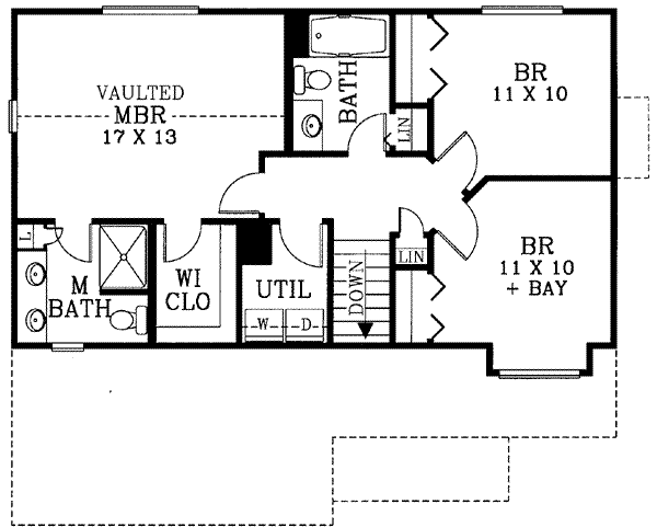 upper floor house blueprint