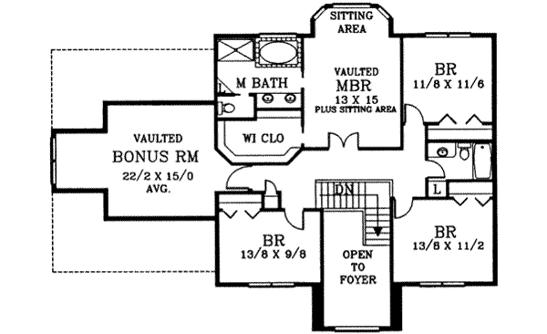 upper floor house blueprint