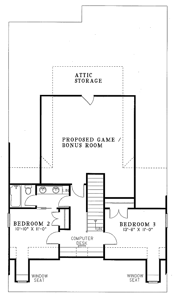 upper floor house blueprint