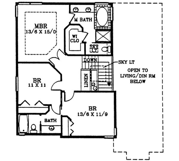 upper floor house blueprint