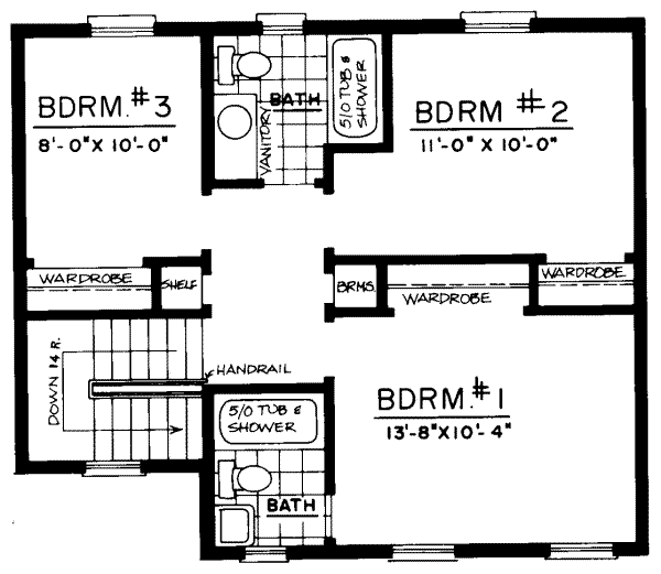 upper floor house blueprint