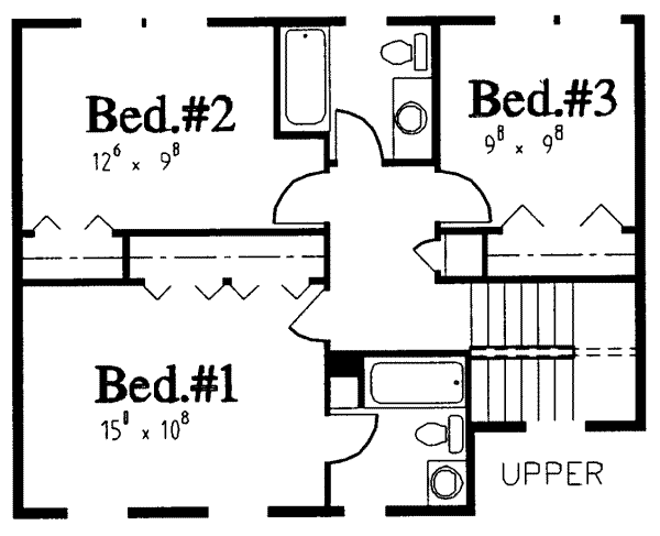 upper floor house blueprint