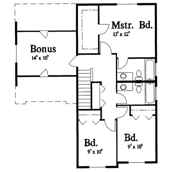 upper floor house blueprint