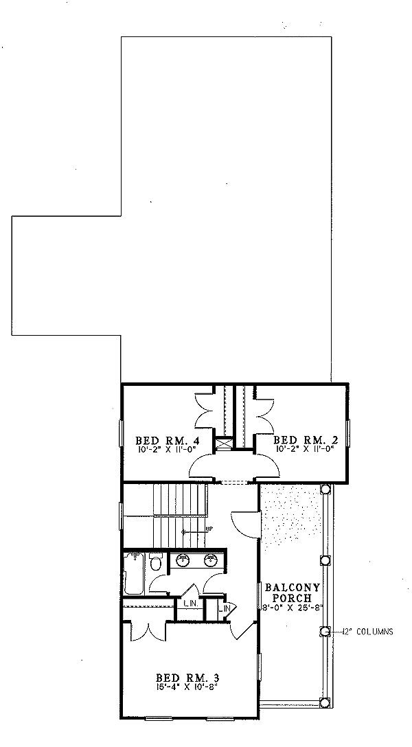 upper floor house blueprint