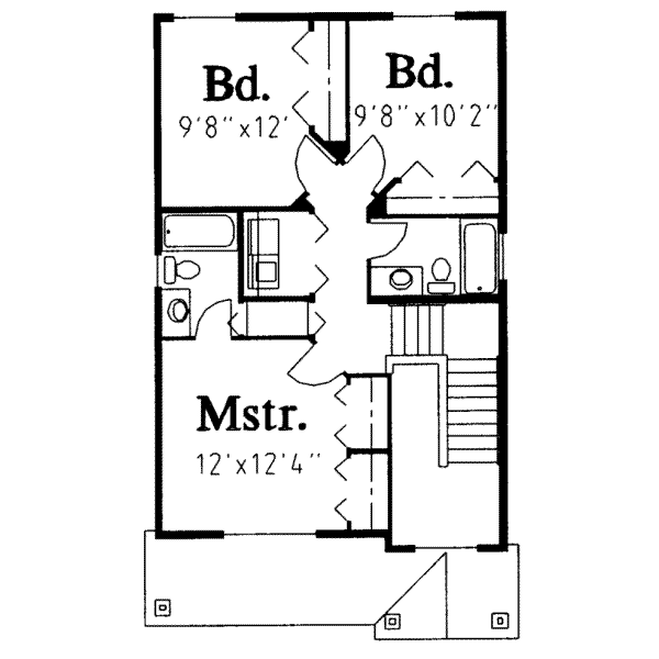 upper floor house blueprint