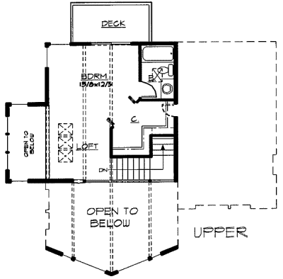 upper floor house blueprint
