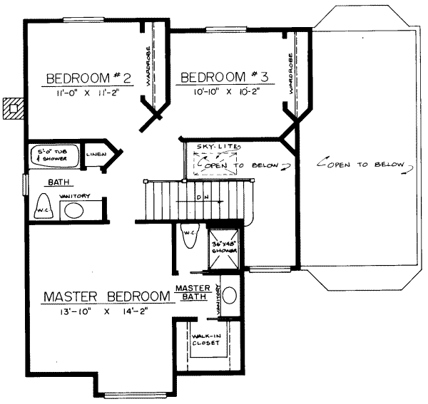 upper floor house blueprint