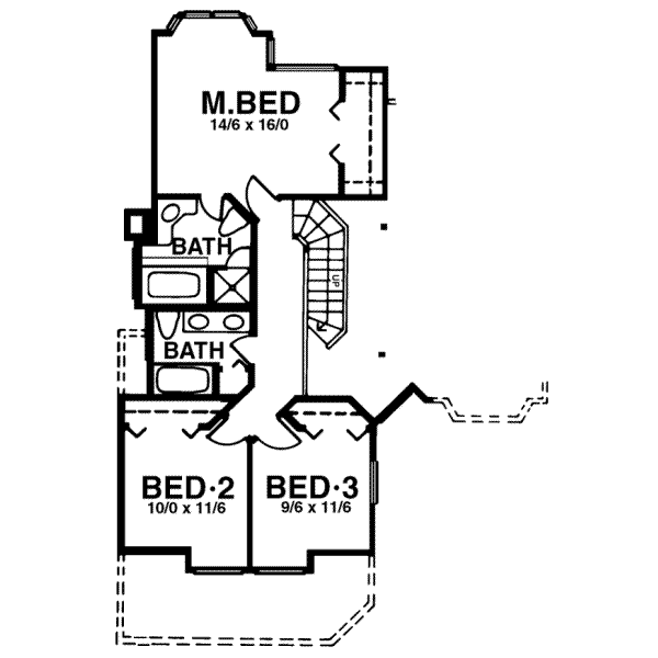 upper floor house blueprint