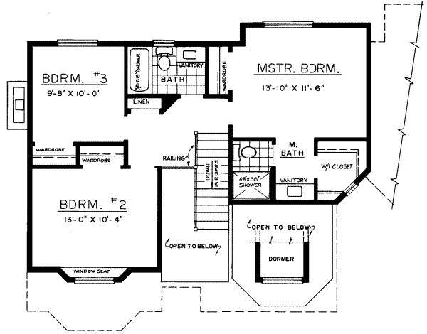 upper floor house blueprint