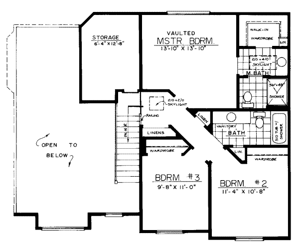 upper floor house blueprint