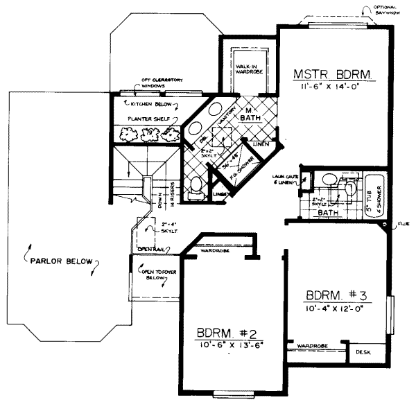 upper floor house blueprint