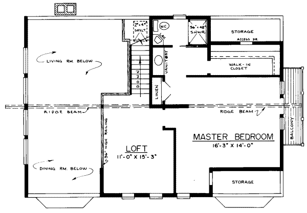 upper floor house blueprint