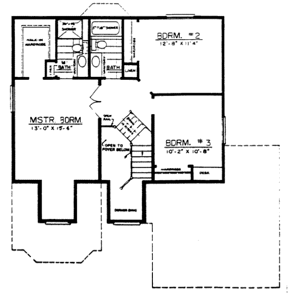 upper floor house blueprint