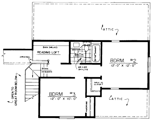 upper floor house blueprint