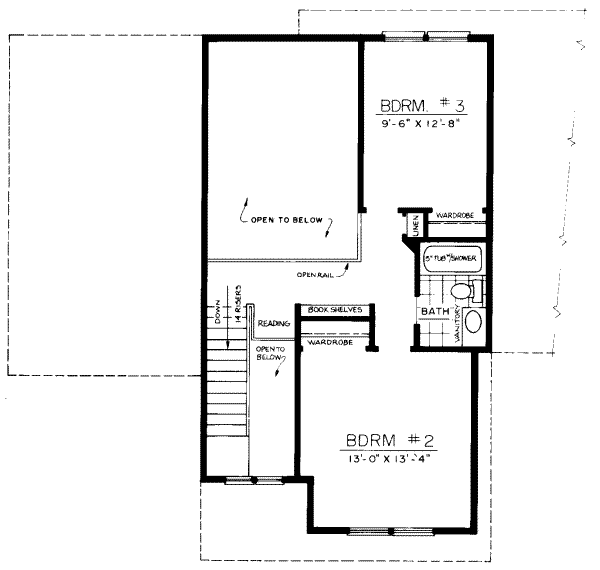 upper floor house blueprint