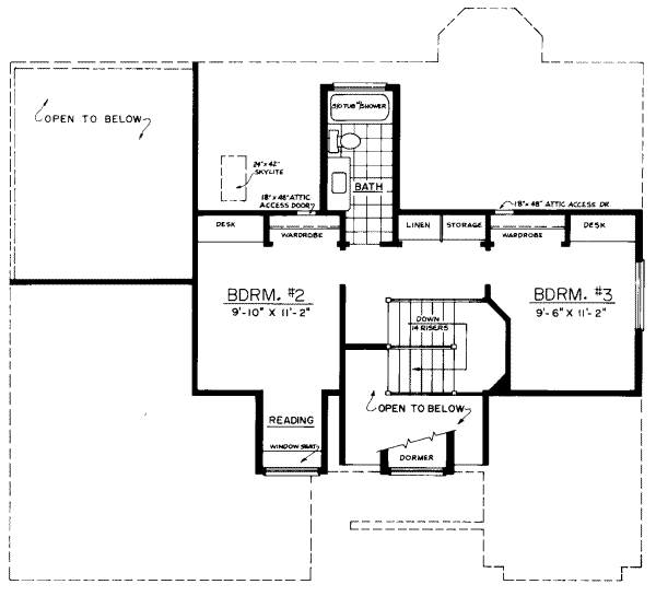 upper floor house blueprint