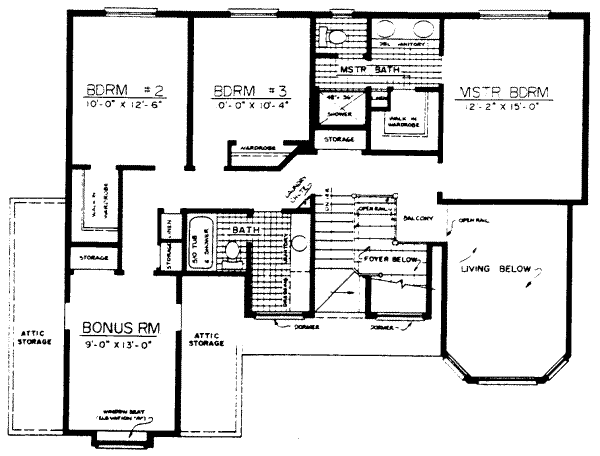 upper floor house blueprint