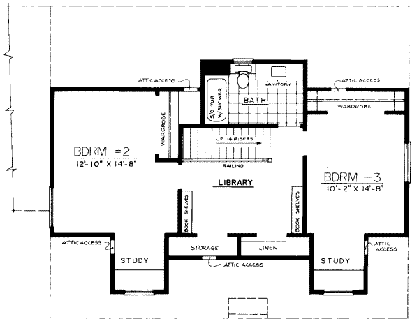 upper floor house blueprint