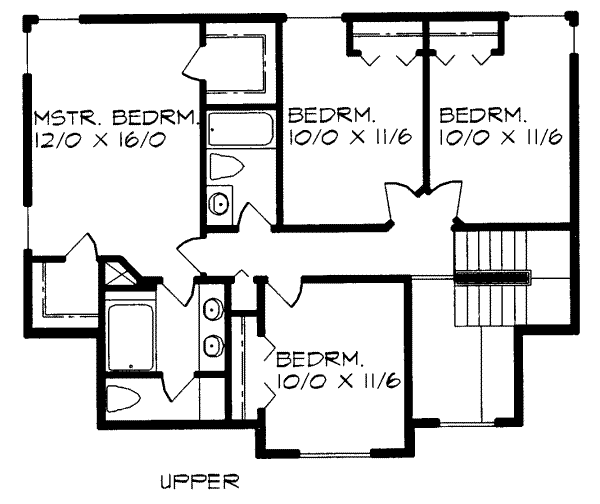 upper floor house blueprint