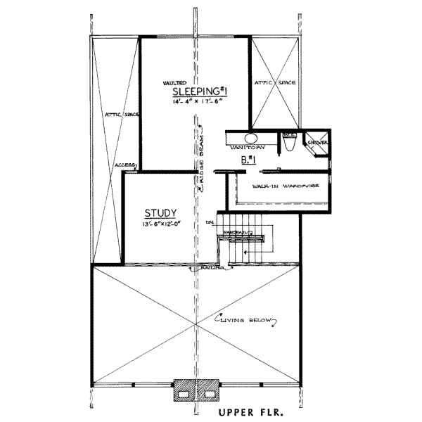 upper floor house blueprint