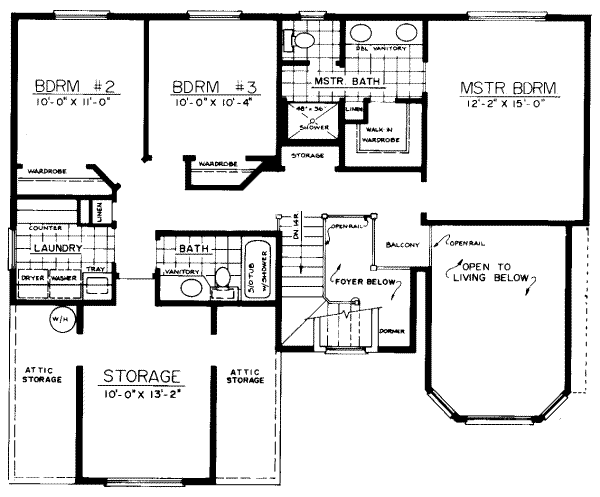 upper floor house blueprint